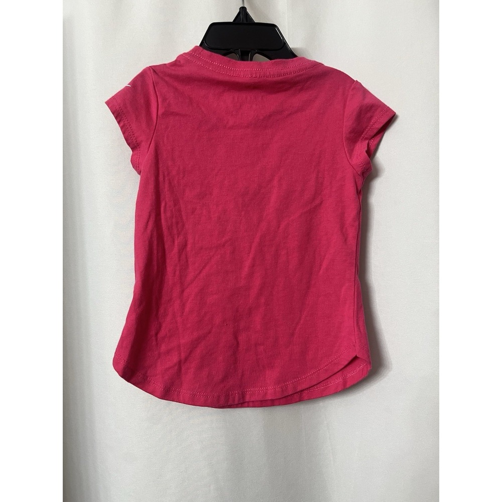 Kids Nike T-shirt With Logo Girls Pink Heart 2T G40 - Picture 3 of 4